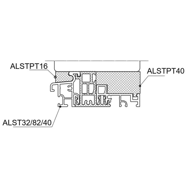 Уплотнитель Алюстарт на профиль-порог, EPDM, черный-1