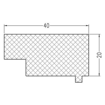 Уплотнитель Алюстарт на профиль-порог, EPDM, черный