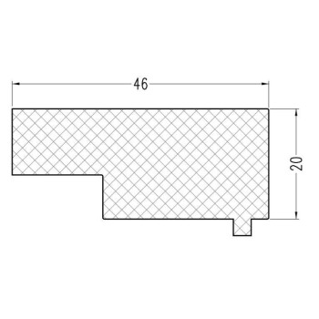 Уплотнитель Алюстарт на профиль-порог, EPDM, черный