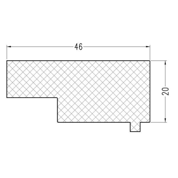 Уплотнитель Алюстарт на профиль-порог, EPDM, черный