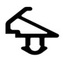 Уплотнитель совместим с профилем KBE (228) (рама, створка), чёрный, ТЭП