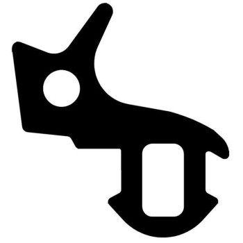 Уплотнитель совместим с профилем KBE (255) (стеклопакет), чёрный, ТЭП