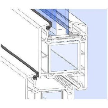 Уплотнитель для рамы и стеклопакета VEKA, черный