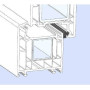Уплотнитель совместим с профилем VEKA, (рама, стеклопакет), черный