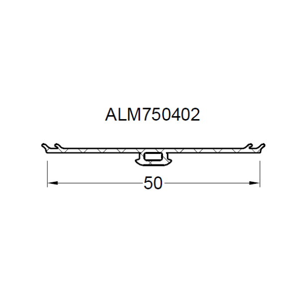 Уплотнитель заполнения наружный ALUMARK кровли 2мм 50м EPDM-3