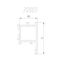 Внутренняя чаша профиля 270203 6м неокрашенный