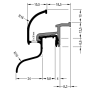 Профиль водоотводный АЛЮСТАРТ, с термовставкой, алюминий, бронза
