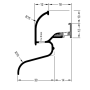 Профиль водоотводный АЛЮСТАРТ, с термовставкой, алюминий, неокрашенный