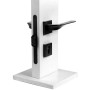 Замок магнитный MAXBAR с ответной планкой, 50x96x18, WC, универсальный, черный матовый