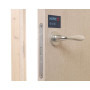 Замок магнитный WC 50x8x96x6 штульп овал 18 мм, хром матовый с ответной планкой W7 и винтами
