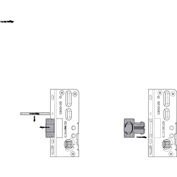 Замок многозапорный Roto H650 35/16/92/8 2200 4V-цапфы удлиняемый-1