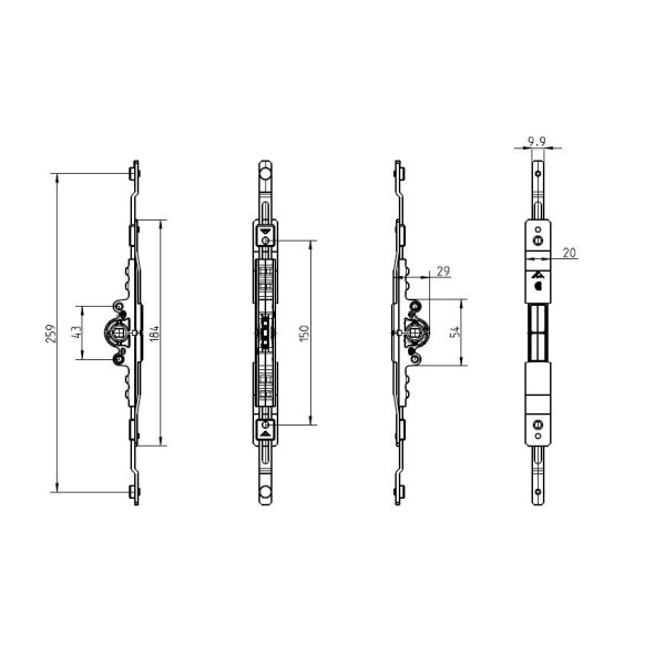 Редуктор Patio Alversa 280, D10,  DM15-1