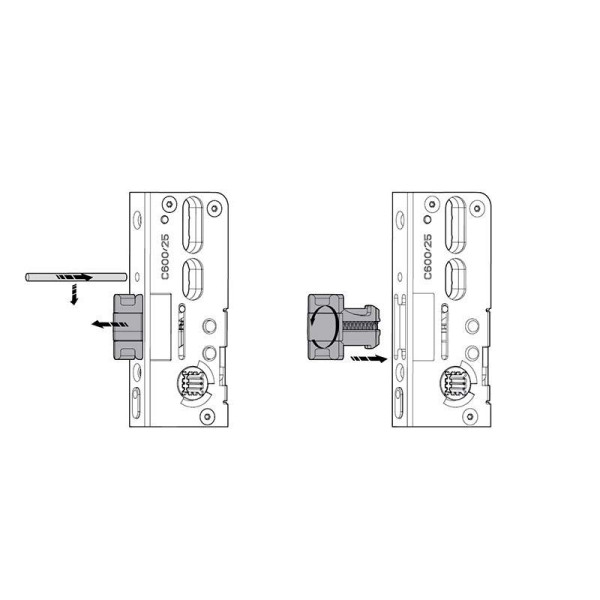 Запор основной Roto H600 40/92/8/P/404/F2x16/SIL/SA-1