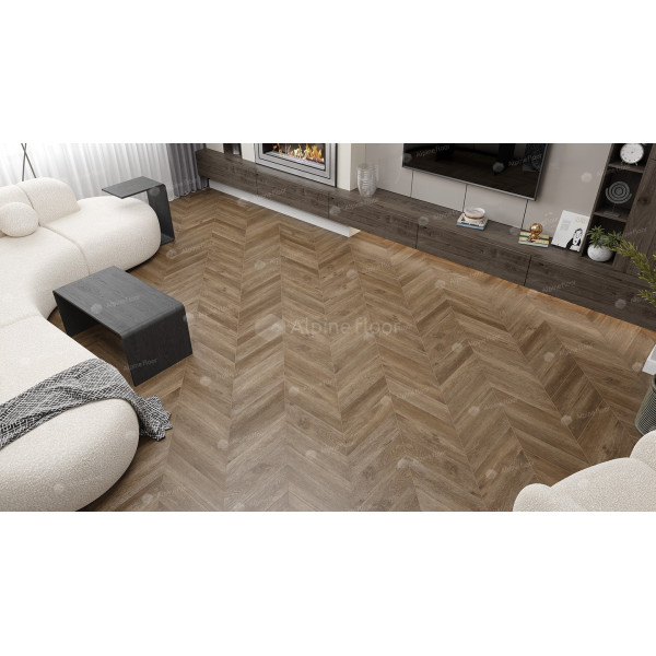 SPC ламинат Alpine Floor Chevron Макадамия ECO 18-5-1