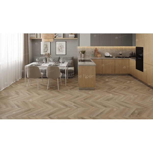 SPC ламинат Alpine Floor Chevron Дуб Синистра ECO 18-6-1