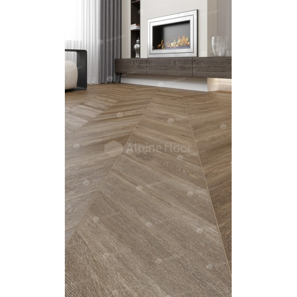 SPC ламинат Alpine Floor Chevron Макадамия ECO 18-5-2