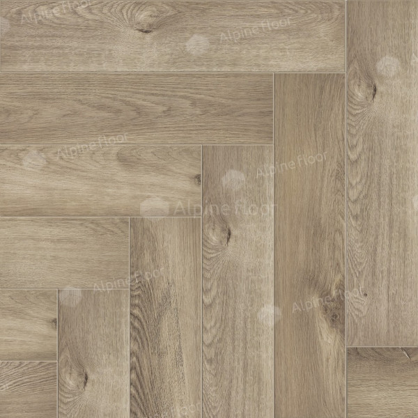 ПВХ плитка Alpine Floor Parquet LVT Дуб Натуральный Отбеленный ECO 16-5