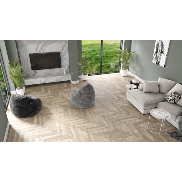 ПВХ плитка Alpine Floor Parquet LVT Дуб Натуральный Отбеленный ECO 16-5-3