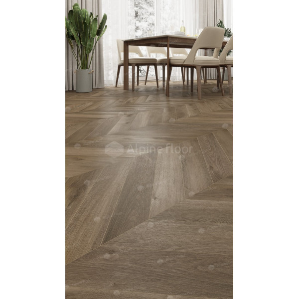 SPC ламинат Alpine Floor Chevron Дуб Насыщенный ECO 18-4-2