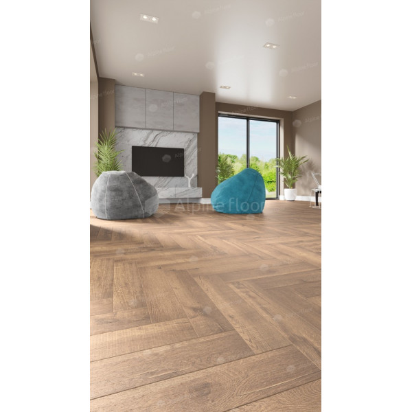 ПВХ плитка Alpine Floor Parquet LVT Дуб Royal ECO 16-2-3