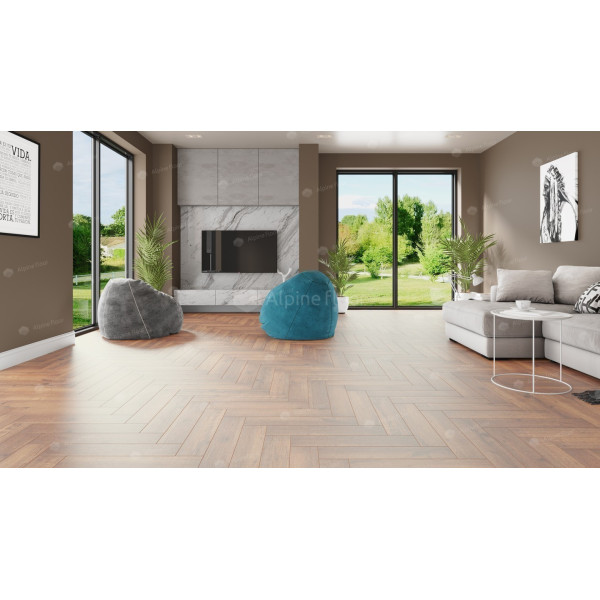 ПВХ плитка Alpine Floor Parquet LVT Дуб Royal ECO 16-2-4